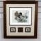 1990-91 SC Waterfowl Assoc. Stamp Life Member Ed. Print “Sparkleberry Mallards” by Art LaMay (#205)