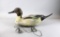 Original Working Leavis Denzer Pintail Drake Duck Decoy Marked SCWA-1992 4-ZZ, Weighted