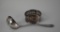 Lot of Two Silver Plated Items: Wilcox Co. Ladle & Wine Bottle Coaster