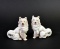 Pair of Ceramic Samoyed / American Eskimo Dog Salt & Pepper Shakers, Japan