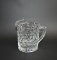 Fostoria American 8.5” Clear Glass Pitcher with Ice Lip