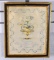 Early 19th C. French Student Embroidery “M. Seguy's Boarding School Competition. M' Gagnoulet”