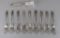 Set of 10 Wallace Silversmiths Grand Baroque Sterling Silver Dinner Forks