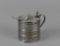 Antique Webster Sterling Silver Frame Mustard Pot with Spoon, Glass Liner