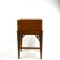 Antique Campaign Style Writing Slope or Lap Desk on Stand with Two Pull Out Candle Shelves