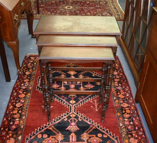Set of Vintage Mahogany Sheraton Style Nesting Tables