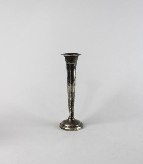 Small Victor Seidman Mfg. Co. Sterling Silver Trumpet Bud Vase, New York
