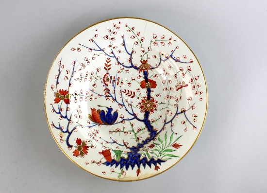 Antique Royal Crown Derby Imari Tree of Life Dinner Plate