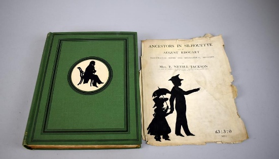 Book “Ancestors in Silhouettes” by August Edouart,  Published 1921,  with Dust Jacket