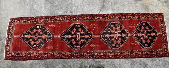 Hand Knotted Persian Wool 3' 11” x 14' Runner