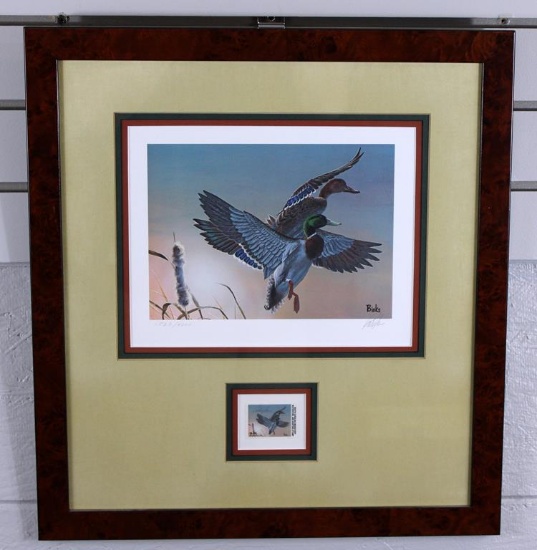 1982 SC Migratory Waterfowl Stamp Ltd. Ed. Print by Bob Binks (1523/4000), Artist Signed Stamp