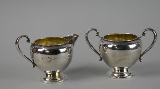 Watrous Manuf. Co. Sterling Silver Creamer & Sugar