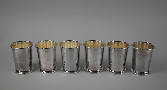 Lot of Six Small Webster Co. Silver Plated Cups