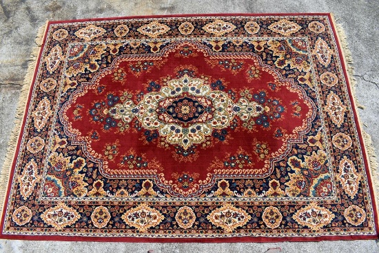 Red Persian Style Hand Tufted 7'10” x 11' 3” Rug