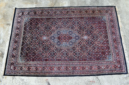 Persian Bijar Hand Knotted Wool 6' x 9' 7” Rug