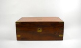 Antique Campaign Style Writing Slope
