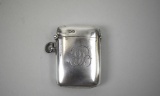 Antique British John Gilbert Sterling Silver Match Safe