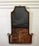 Gilt Metal Pagoda Form Bambooesque Himalaya Mirror