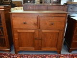 Early 19th C. Southern American Walnut Country Primitive Buffet Server