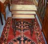 Set of Vintage Mahogany Sheraton Style Nesting Tables