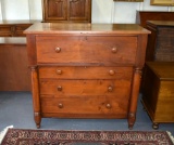 Early 19th C. Southern American Empire Walnut Chest, Ca. 1820