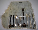 Lot of Thirteen Pieces of Miscellaneous Sterling Silver Flatware