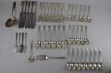 Whiting  “Madame Jumel” Sterling Silver 45 Piece Flatware Set, 1908