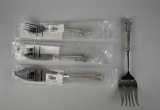 Four Wallace Silversmiths “Grand Baroque” Sterling Silver Fish Service Utensils