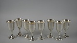 Eight S. Kirk & Son Sterling Silver Goblets