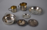 Lot of Seven Miscellaneous Sterling Silver Hollowware Pieces