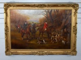 R. Nippress (XX-XXI) Hunt Scene, Manner of Heywood Hardy, Oil on Canvas, Signed Lower Right