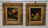 S. Pena (XX) Pair of Still Life Paintings, Oil on Canvas, Signed