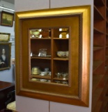 Fine Contemporary Howard Elliott Collection Gilt Wood Rectangular Mirror, Beveled Glass