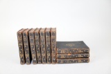 Ten Leather Bound Volumes of the Writings of George Eliot 1906