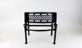Black Metal Fireplace Stand or Stool