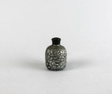 Vintage Repousse Pewter Floral Pattern Shaker Bottle, Circa 1950s