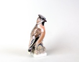 Copenhagen Porcelain Co. Lyngby Bird Figurine No. 06 “Cedar Waxwing”, Denmark