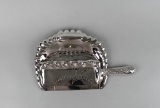 Lyons Silver Co. Silver Plate Butler's Crumb Catcher Set