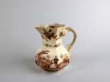Antique Mason's Watteau Brown Cream Ironstone Pitcher / Small Jug, England