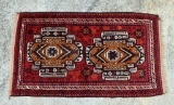 Geometric Persian Hand Knotted Baluch Tribal Wool 2' 9” x 4' 10