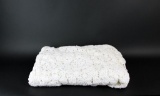 Vintage White Crocheted Table Cover 87 x 79”