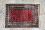 Hand Knotted Sarouk Mir Wool 2' 4” x 3' 5” Rug
