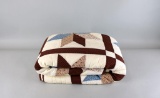 Vintage Eight Point Star Quilt (99 x  82.5”)