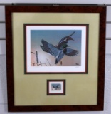 1982 SC Migratory Waterfowl Stamp Ltd. Ed. Print by Bob Binks (1523/4000), Artist Signed Stamp