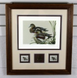 191-92 SC Waterfowl Assoc. Stamp Life Member Ed. Print “Cooper River Wigeons” by Art LaMay (#205)