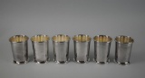 Lot of Six Small Webster Co. Silver Plated Cups