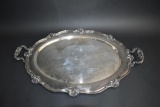 Reed & Barton “Regent” Oval Silver Plated Two-Handled Serving Tray
