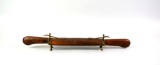 Vintage Carving Set with Brass Fittings, Carved Scabbard Case, India