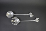 Metal Rabbit Motif Salad Serving Set, India