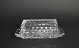 Fostoria American Clear Glass Butter Dish